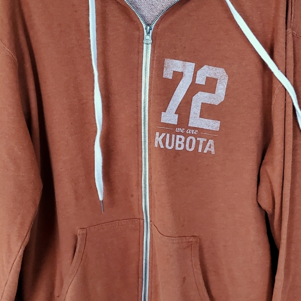 Kubota retro vintage hoodie zip up